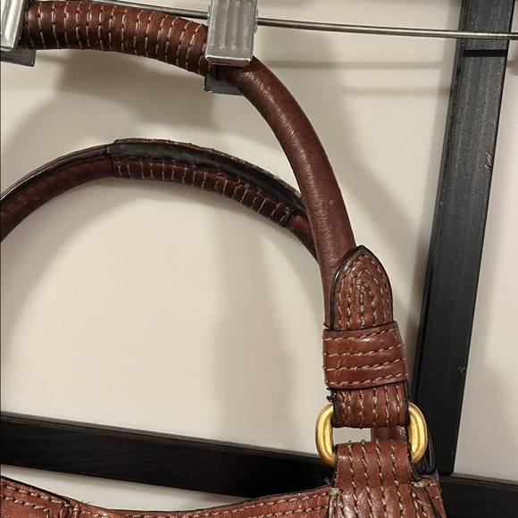 Y2K VINTAGE JUICY COUTURE FREESTYLE LOCK LEATHER LARGE TOTE SATCHEL - Picture 5 of 16